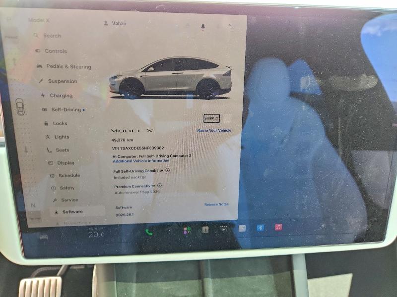 Aukcja sprzedaży 2022 Tesla Model X, vin: 7SAXCDE55NF339382, numer aukcji: 64786426