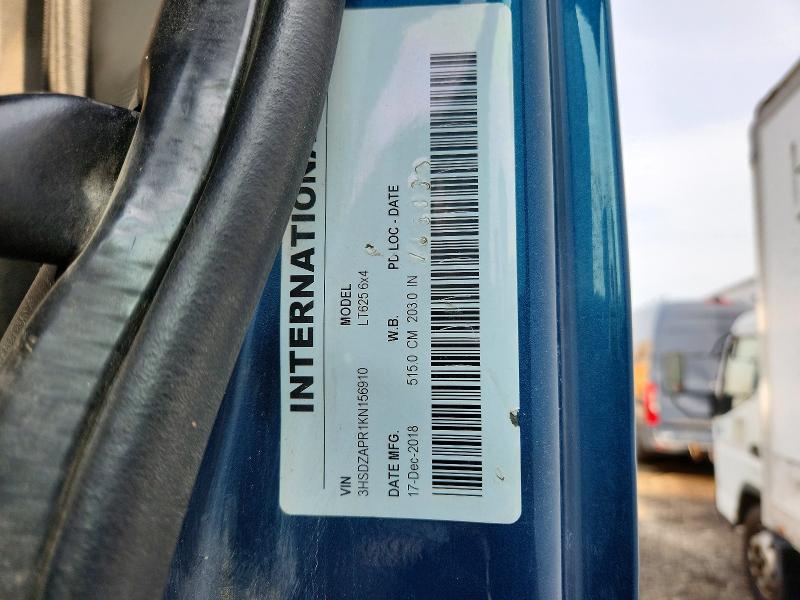 Aukcja sprzedaży 2019 International Lt625, vin: 3HSDZAPR1KN156910, numer aukcji: 62589936