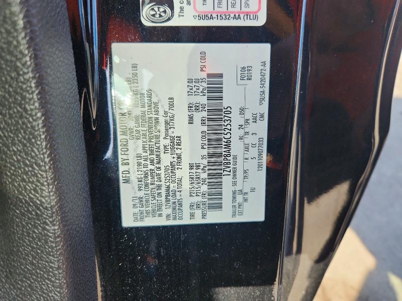 Aukcja sprzedaży 2012 Ford Mustang, vin: 1ZVBP8AM6C5253705, numer aukcji: 65006826