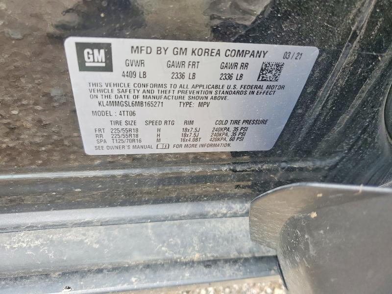 Aukcja sprzedaży 2021 Buick Encore Gx, vin: KL4MMGSL6MB165271, numer aukcji: 64953516
