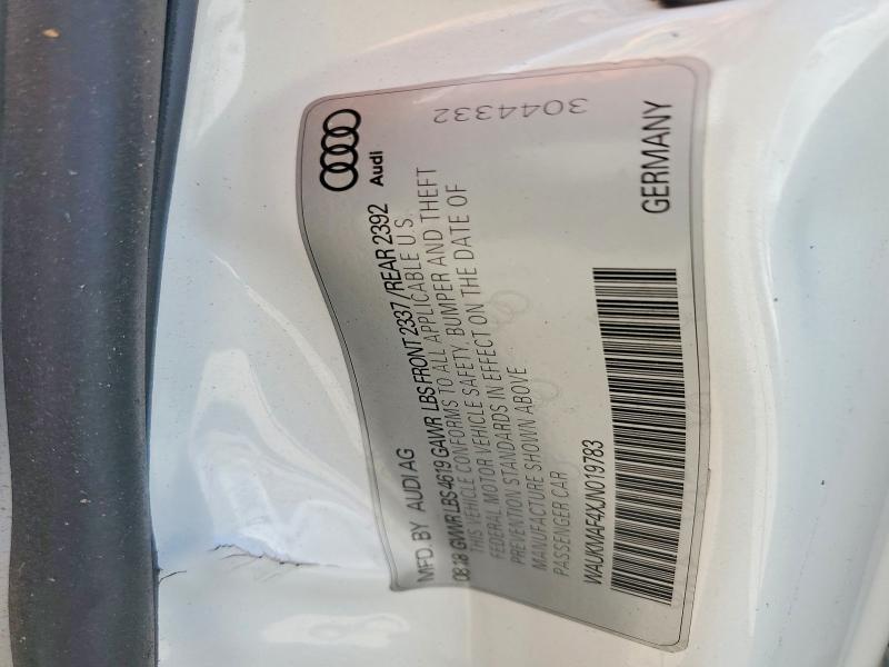 Aukcja sprzedaży 2018 Audi A4, vin: WAUKMAF4XJN019783, numer aukcji: 63810586