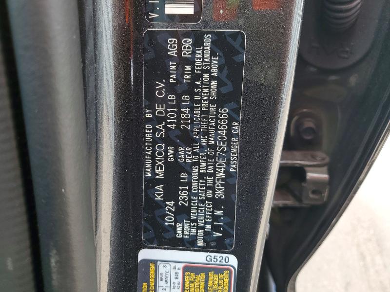 Продажа на аукционе авто 2025 Kia K4, vin: 3KPFW4DE7SE046666, номер лота: 66586236