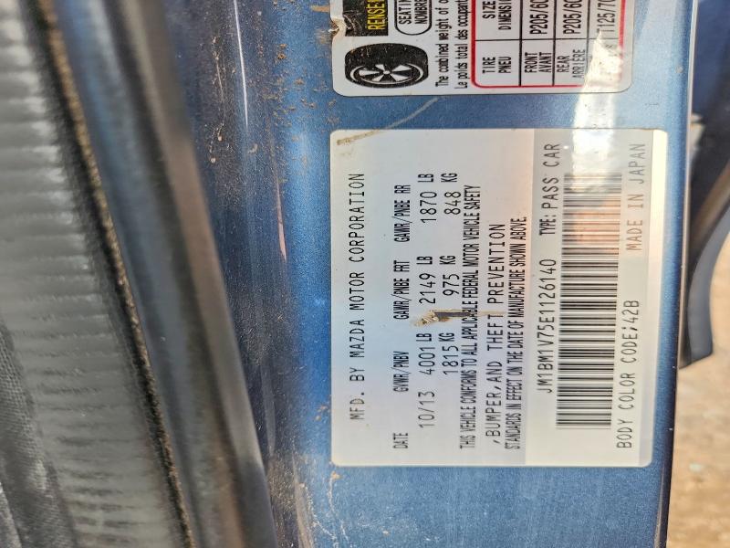 65318896 :رقم المزاد ، JM1BM1V75E1126140 vin ، 2014 Mazda 3 مزاد بيع