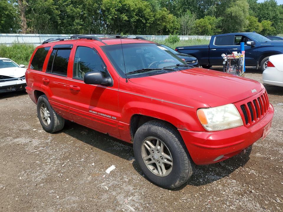 64101216 :رقم المزاد ، 1J4GW68NXXC702510 vin ، 1999 Jeep Grand Cherokee مزاد بيع