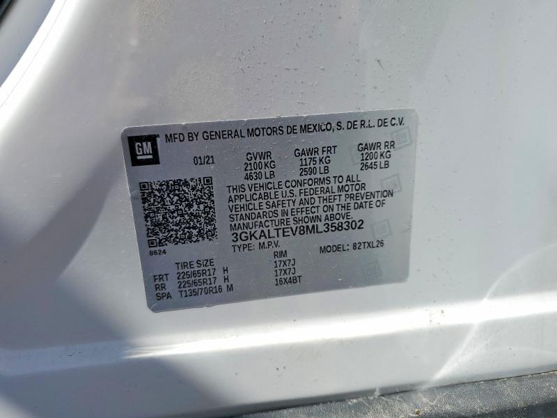 Продажа на аукционе авто 2021 Gmc Terrain, vin: 3GKALTEV8ML358302, номер лота: 65090226