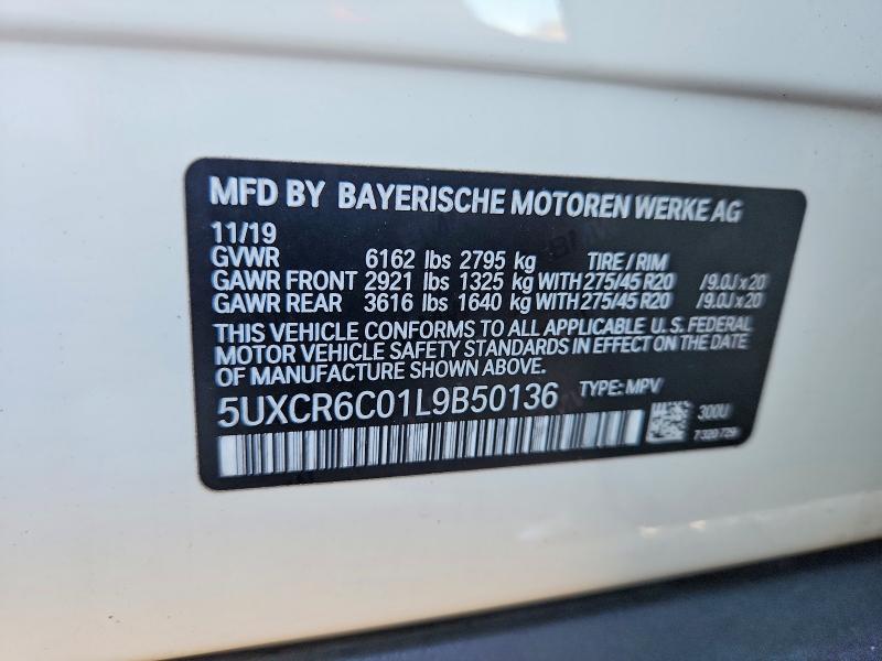 Aukcja sprzedaży 2020 Bmw X5, vin: 5UXCR6C01L9B50136, numer aukcji: 64160436