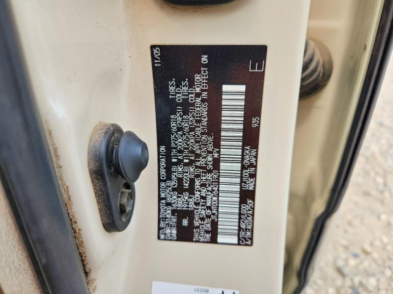 2006 Lexus Lx მანქანა იყიდება აუქციონზე, vin: JTJHT00W764011901, აუქციონის ნომერი: 63398226