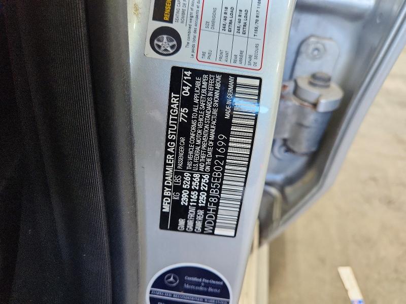 65664706 :رقم المزاد ، WDDHF8JB5EB021699 vin ، 2014 Mercedes-benz E مزاد بيع