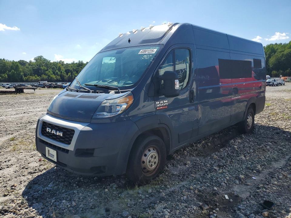 2019 Ram Promaster 3500 მანქანა იყიდება აუქციონზე, vin: 3C6URVJG5KE544513, აუქციონის ნომერი: 63801226