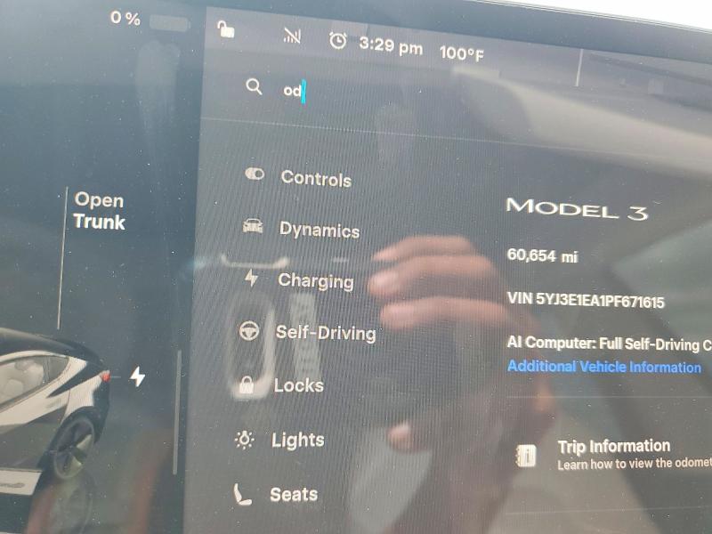 Aukcja sprzedaży 2023 Tesla Model 3, vin: 5YJ3E1EA1PF671615, numer aukcji: 65846086