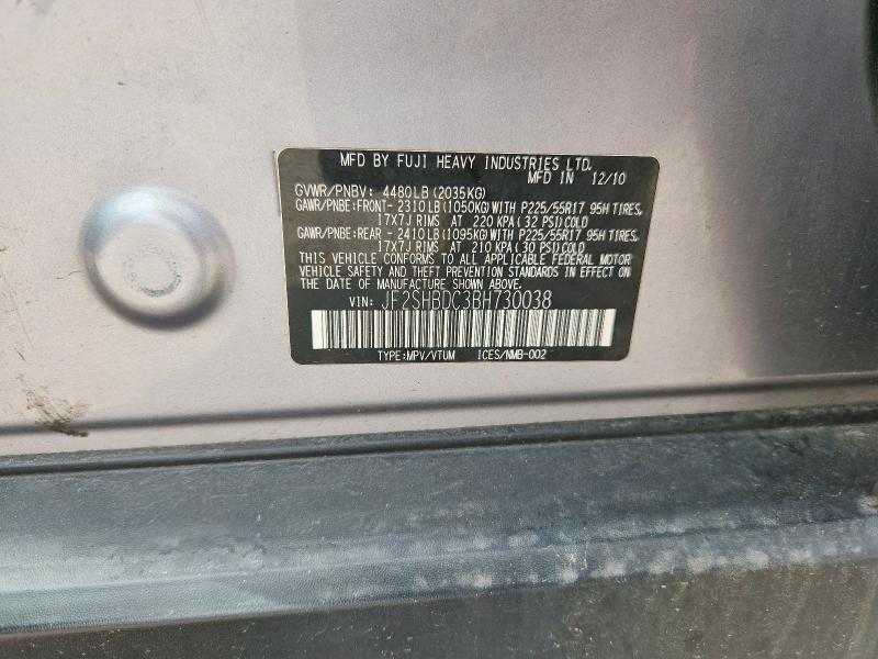 Aukcja sprzedaży 2011 Subaru Forester, vin: JF2SHBDC3BH730038, numer aukcji: 65946676