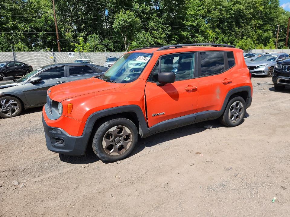 Продажа на аукционе авто 2017 Jeep Renegade, vin: ZACCJAAB2HPE83576, номер лота: 66757046