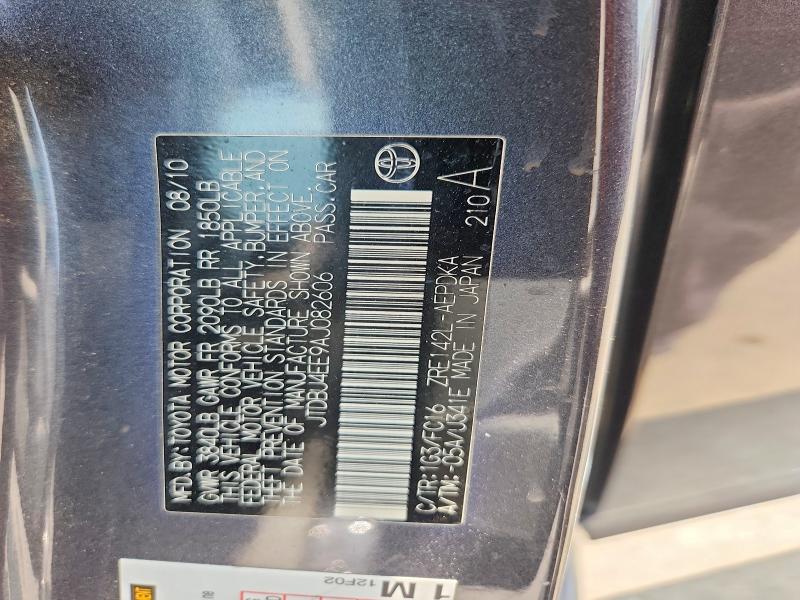 Продажа на аукционе авто 2010 Toyota Corolla, vin: JTDBU4EE9AJ082606, номер лота: 63798406