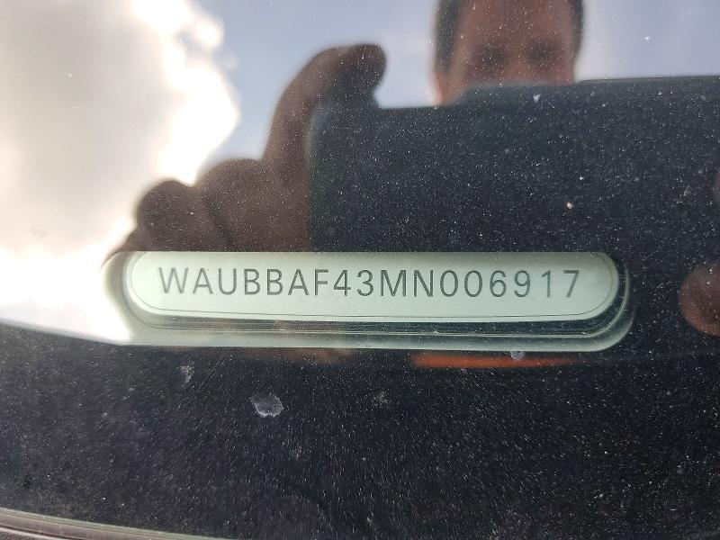 65536916 :رقم المزاد ، WAUBBAF43MN006917 vin ، 2021 Audi A4 مزاد بيع