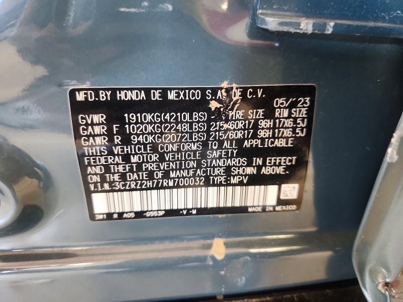 Продаж на аукціоні авто 2024 Honda Hr-v, vin: 3CZRZ2H77RM700032, номер лоту: 65278676