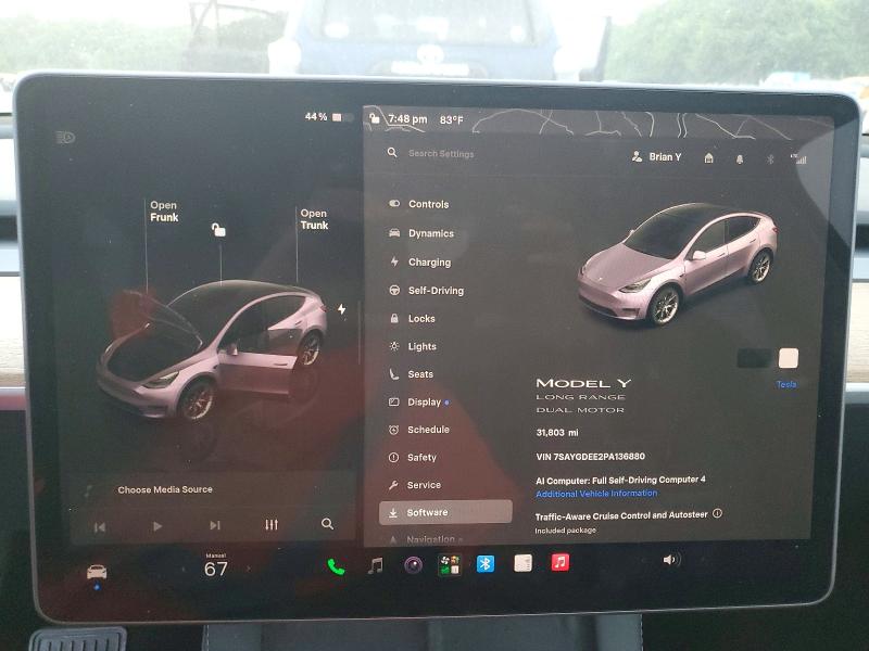 Auction sale of the 2023 Tesla Model Y, vin: 7SAYGDEE2PA136880, lot number: 64783016