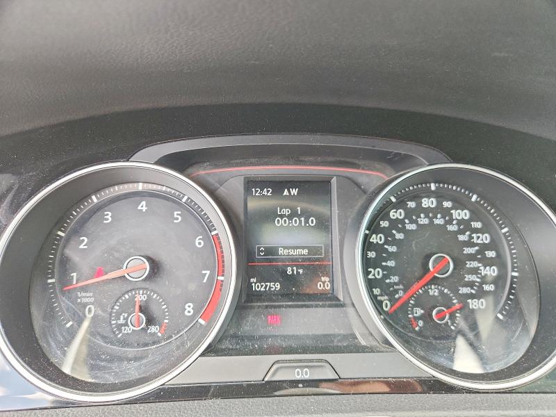 2019 Volkswagen Gti მანქანა იყიდება აუქციონზე, vin: 3VW5T7AU9KM001961, აუქციონის ნომერი: 65809836