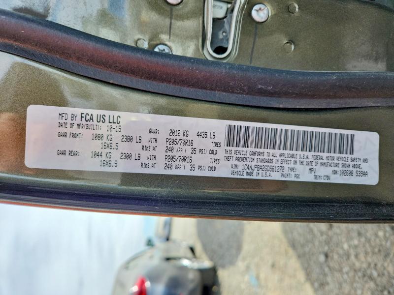 Aukcja sprzedaży 2016 Jeep Patriot, vin: 1C4NJPBA2GD561272, numer aukcji: 65150206