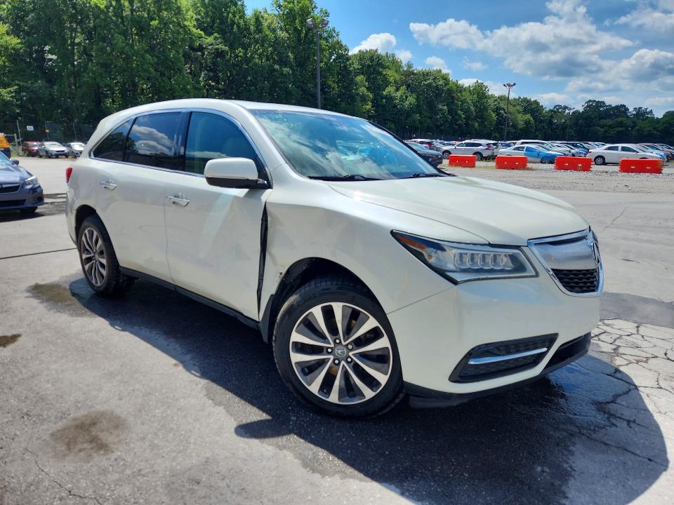 2016 Acura Mdx მანქანა იყიდება აუქციონზე, vin: 5FRYD4H46GB024268, აუქციონის ნომერი: 65732866
