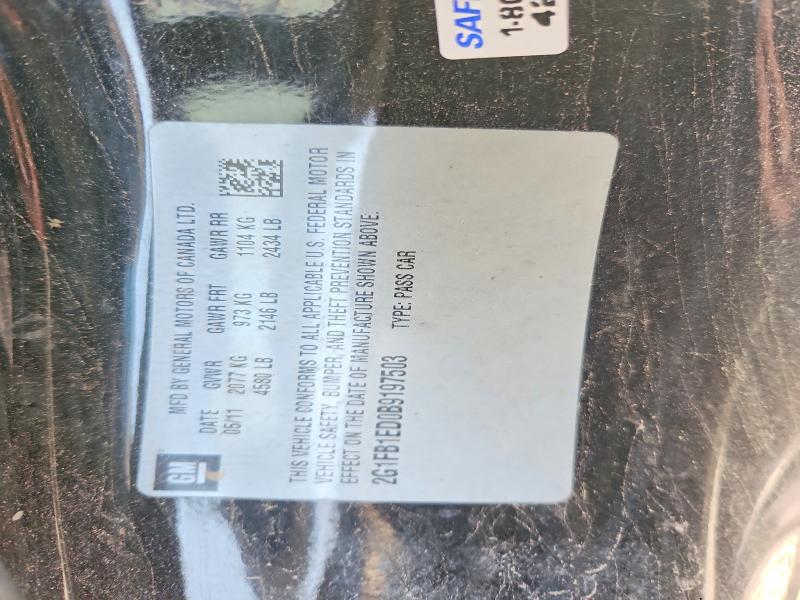 Aukcja sprzedaży 2011 Chevrolet Camaro, vin: 2G1FB1ED0B9197503, numer aukcji: 64125186