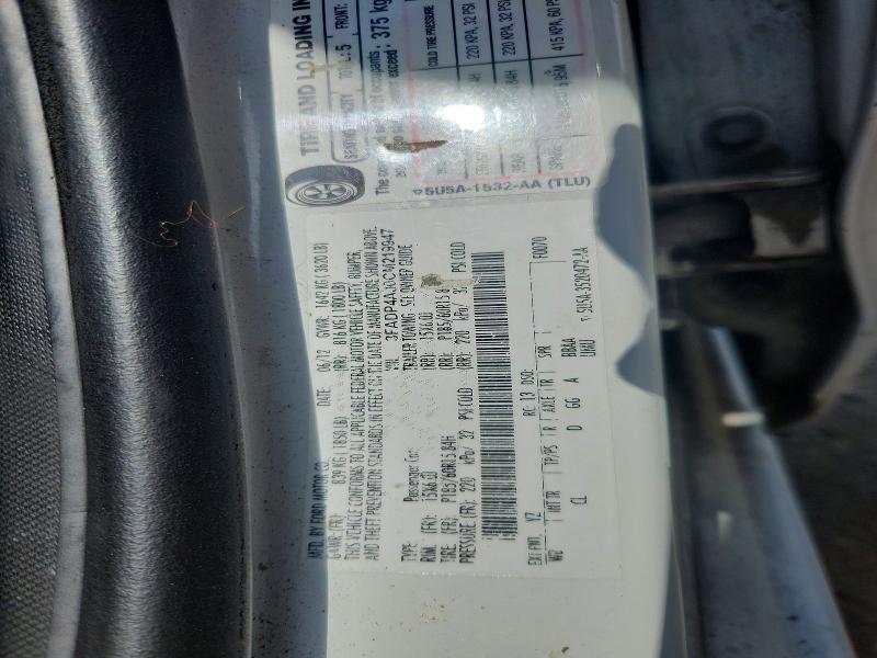 Продажа на аукционе авто 2012 Ford Fiesta, vin: 3FADP4AJ0CM219947, номер лота: 65721556