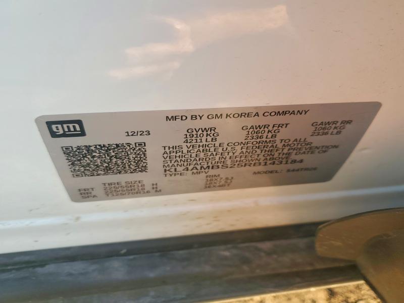Aukcja sprzedaży 2024 Buick Encore Gx, vin: KL4AMBS25RB143184, numer aukcji: 63194246