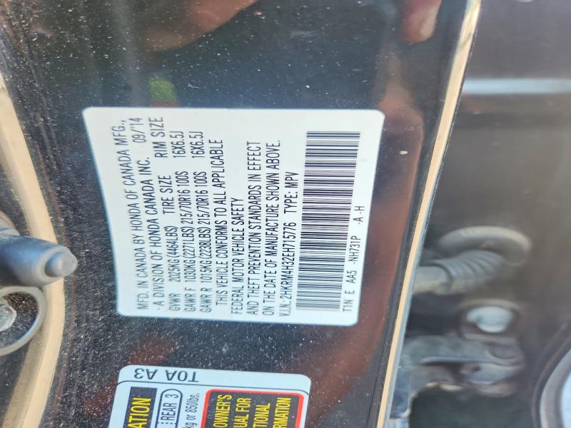 Aukcja sprzedaży 2014 Honda Cr-v, vin: 2HKRM4H32EH715776, numer aukcji: 65580196
