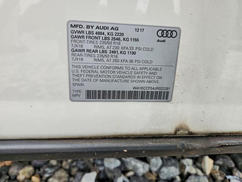 Продажа на аукционе авто 2018 Audi Q3, vin: WA1ECCFS4JR022291, номер лота: 64051606