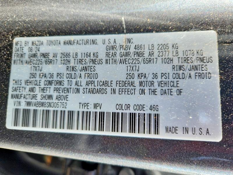 Продажа на аукционе авто 2025 Mazda Cx-50, vin: 7MMVABBM8SN305752, номер лота: 66439876
