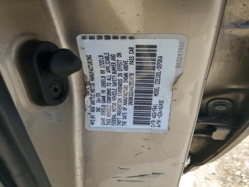 Aukcja sprzedaży 2004 Toyota Corolla, vin: 1NXBR32E44Z203878, numer aukcji: 66626456