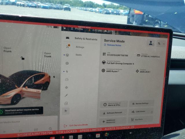65192636 :رقم المزاد ، 5YJ3E1EA3RF756796 vin ، 2024 Tesla Model 3 مزاد بيع