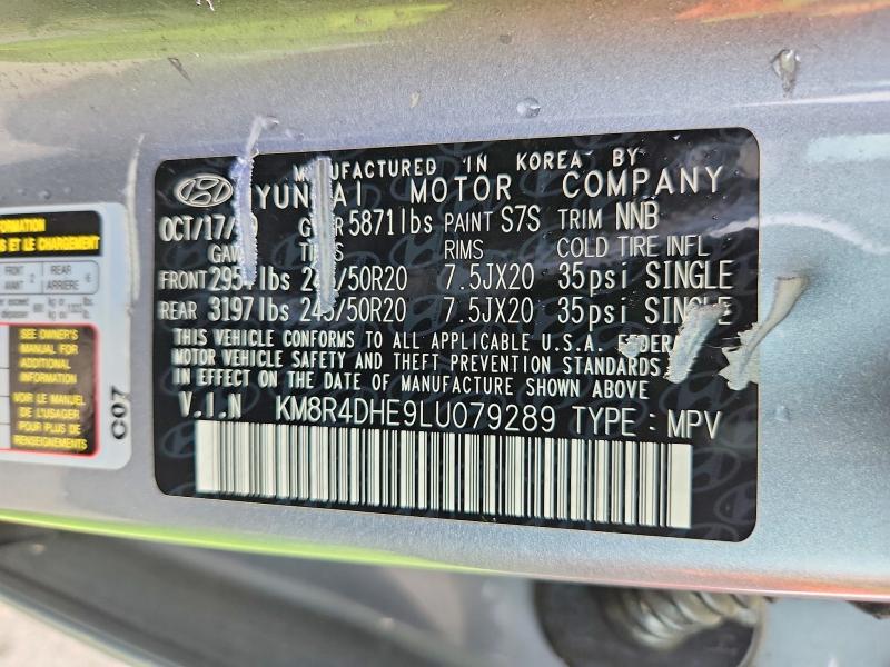 Продажа на аукционе авто 2020 Hyundai Palisade, vin: KM8R4DHE9LU079289, номер лота: 62580276