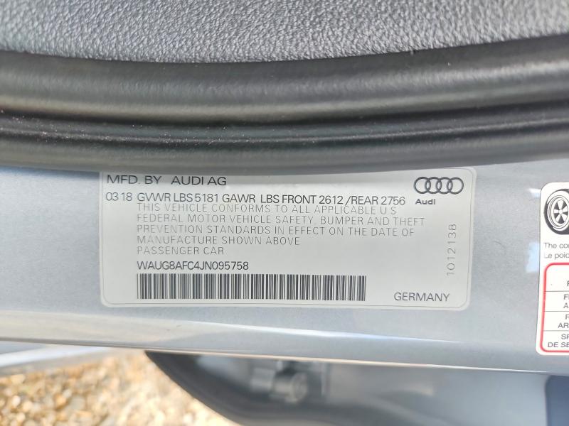 Продаж на аукціоні авто 2018 Audi A6, vin: WAUG8AFC4JN095758, номер лоту: 63914066