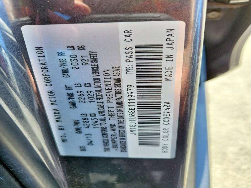 Продаж на аукціоні авто 2014 Mazda 6, vin: JM1GJ1U68E1119979, номер лоту: 66387466