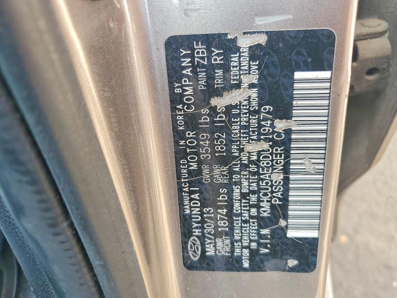 Продажа на аукционе авто 2013 Hyundai Accent, vin: KMHCU5AE8DU119479, номер лота: 63535846