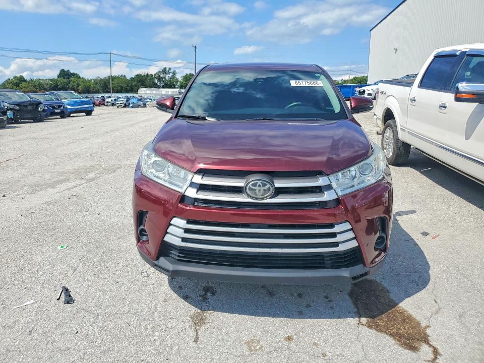 65175686 :رقم المزاد ، 5TDBZRFHXKS963990 vin ، 2019 Toyota Highlander مزاد بيع