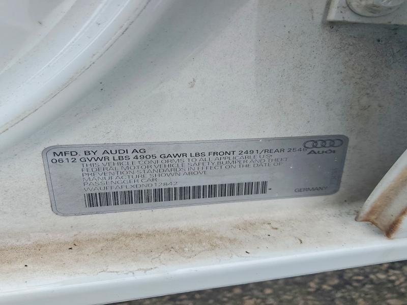 Продажа на аукционе авто 2013 Audi A4, vin: WAUFFAFLXDN012842, номер лота: 64386166