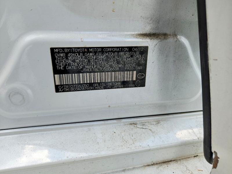 Продаж на аукціоні авто 2013 Lexus Gs, vin: JTHCE1BL7D5006638, номер лоту: 64606396