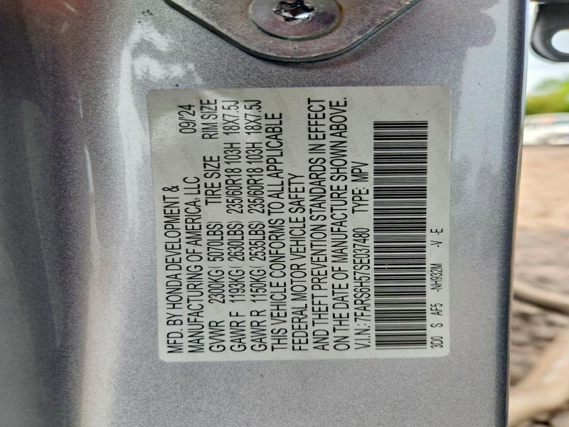Aukcja sprzedaży 2025 Honda Cr -v, vin: 7FARS6H57SE037480, numer aukcji: 59999666
