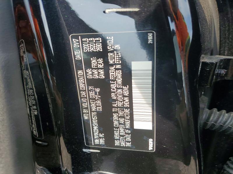 Продаж на аукціоні авто 2017 Volvo S90, vin: YV1A22MK5H1015776, номер лоту: 64722136