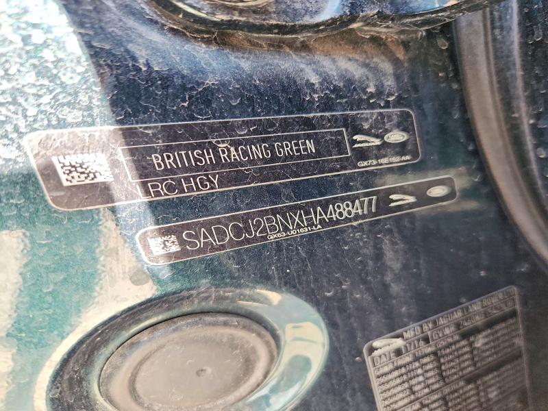 Продаж на аукціоні авто 2017 Jaguar F-pace, vin: SADCJ2BNXHA488477, номер лоту: 66998856