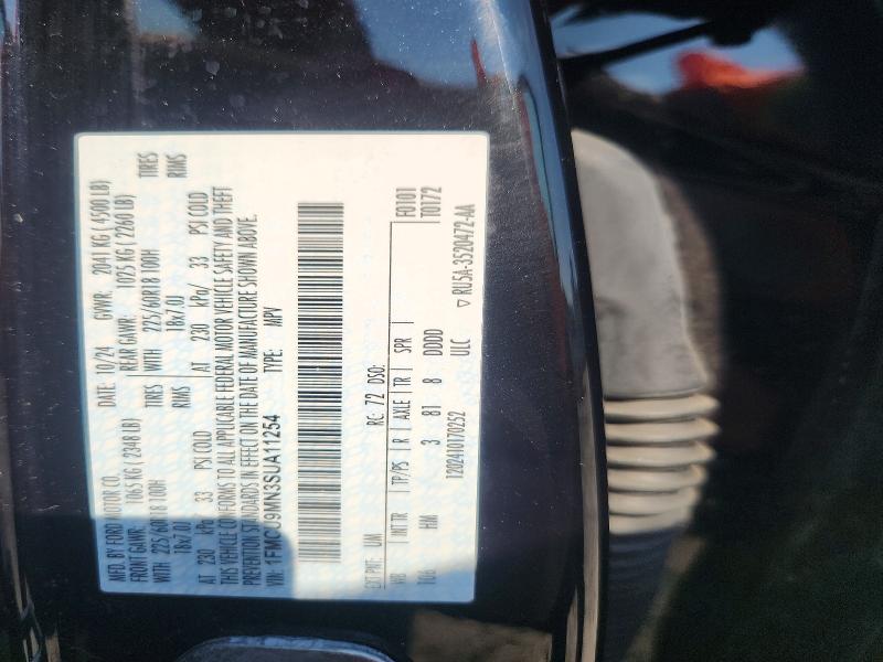 Aukcja sprzedaży 2025 Ford Escape, vin: 1FMCU9MN3SUA11254, numer aukcji: 64917446