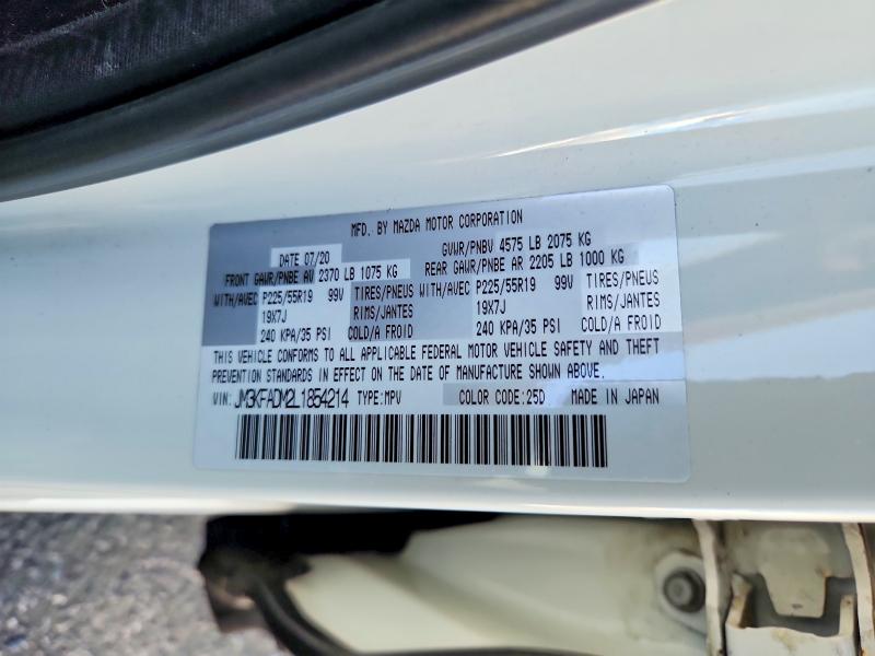 Aukcja sprzedaży 2020 Mazda Cx-5, vin: JM3KFADM2L1854214, numer aukcji: 66652576