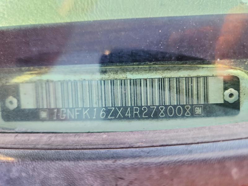 Aukcja sprzedaży 2004 Chevrolet Suburban, vin: 1GNFK16ZX4R278008, numer aukcji: 64826266