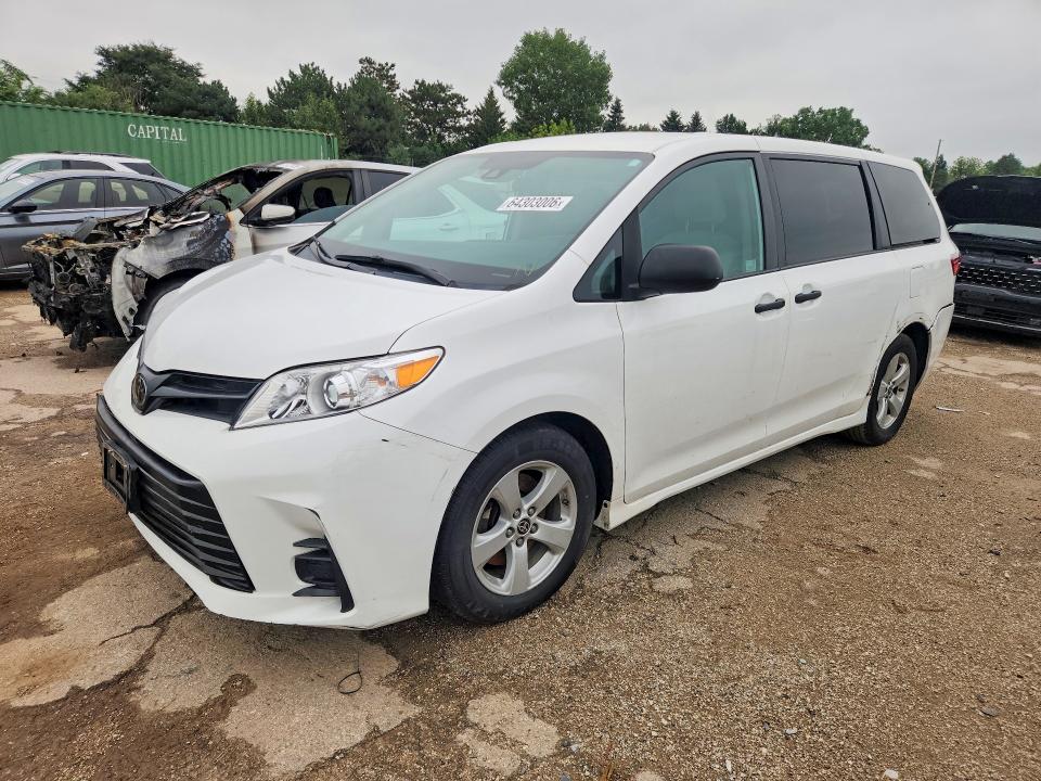 2020 Toyota Sienna მანქანა იყიდება აუქციონზე, vin: 5TDZZ3DC2LS087503, აუქციონის ნომერი: 64303006