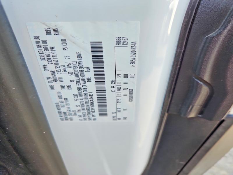 Продажа на аукционе авто 2022 Ford Transit, vin: 1FTYE1Y86NKA04831, номер лота: 63920026