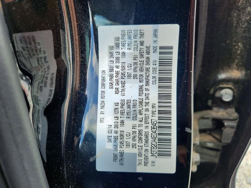 Aukcja sprzedaży 2014 Mazda Cx-9, vin: JM3TB2CA4E0436467, numer aukcji: 64289216