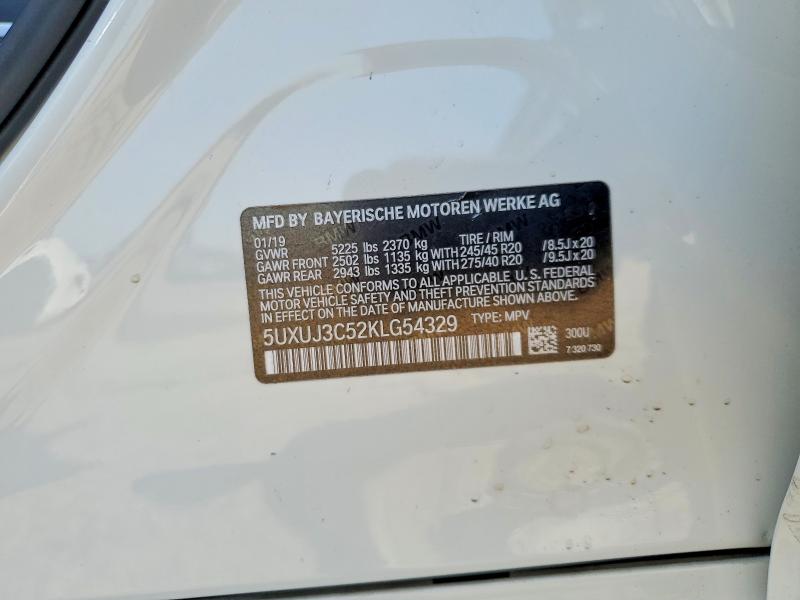 Продаж на аукціоні авто 2019 Bmw X4, vin: 5UXUJ3C52KLG54329, номер лоту: 63858136
