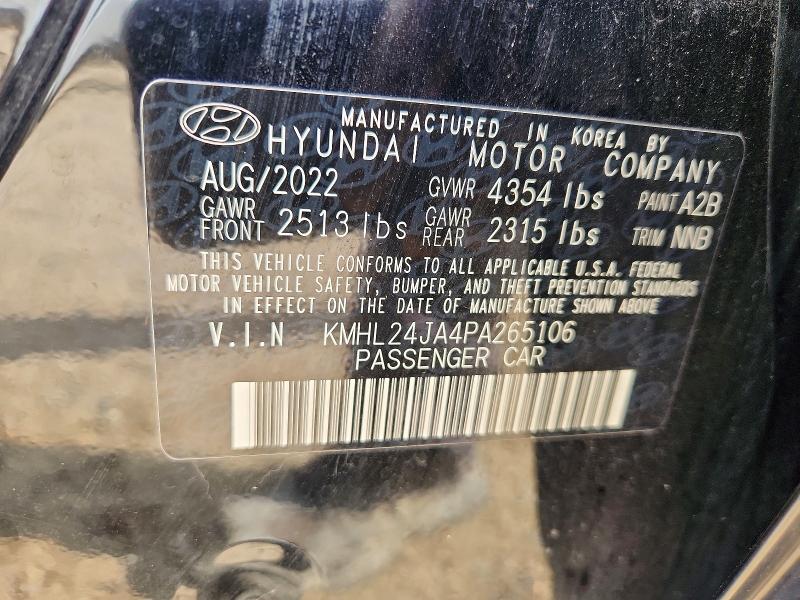 Aukcja sprzedaży 2023 Hyundai Sonata, vin: KMHL24JA4PA265106, numer aukcji: 63562186