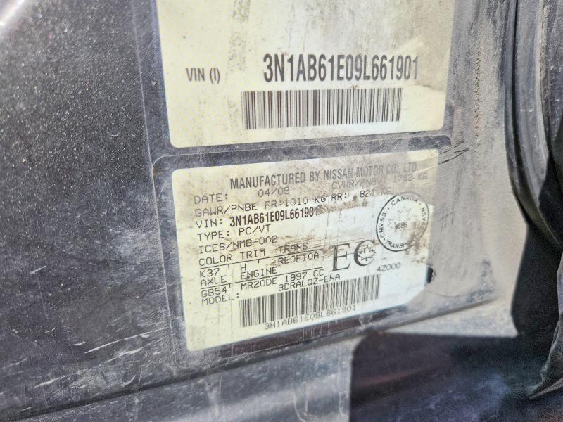 Продажа на аукционе авто 2009 Nissan Sentra, vin: 3N1AB61E09L661901, номер лота: 65986706